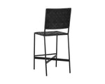 Omari Counter Stool - Black Leather