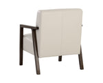 Neymar Lounge Chair - Linea Light Grey Leather