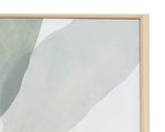 Calm Reflection (Set Of 2) - 40" X 50"  Natural Floater Frame