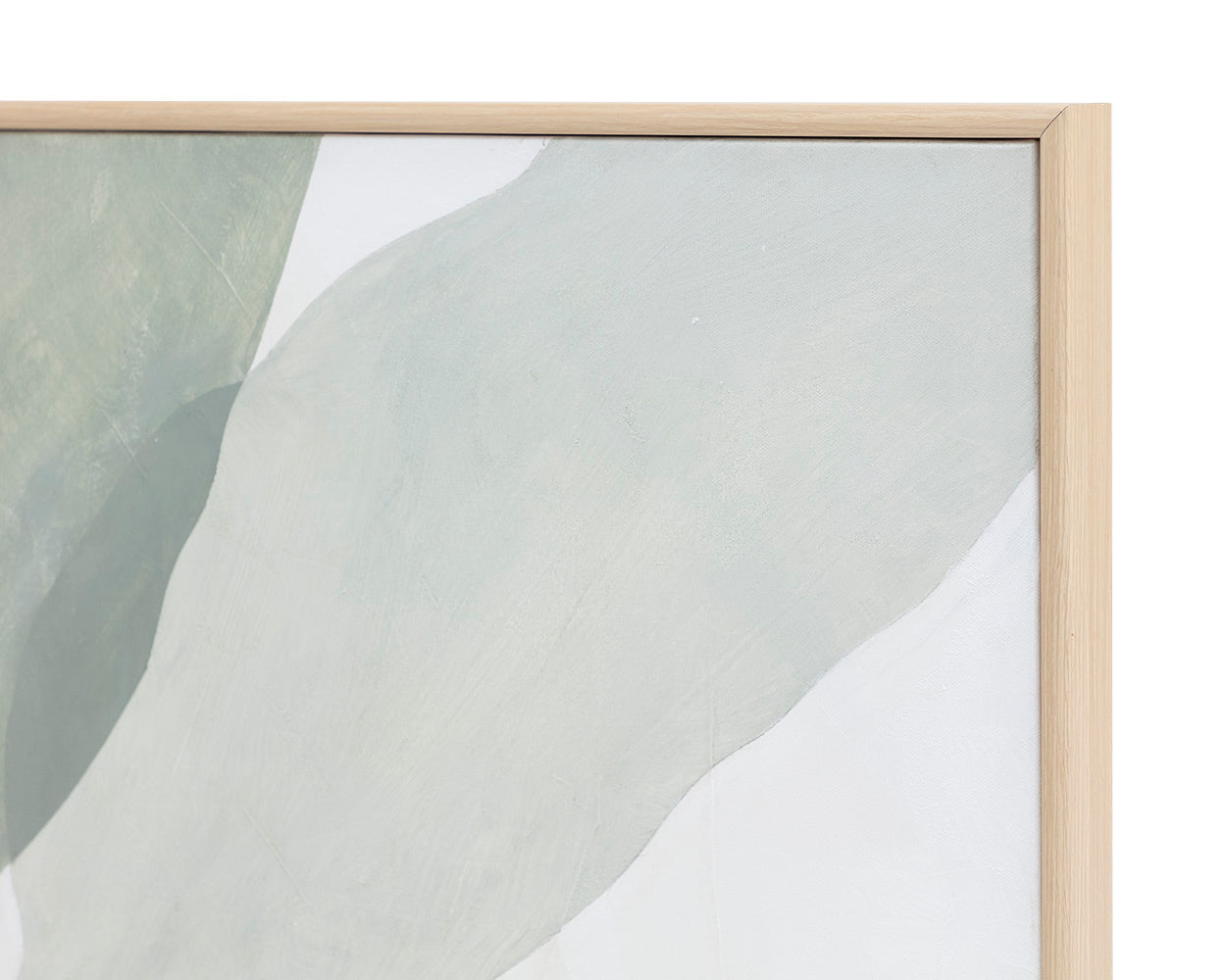Calm Reflection (Set Of 2) - 40" X 50"  Natural Floater Frame