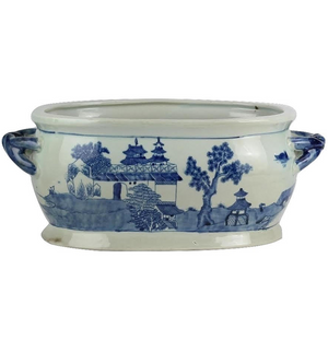 The Enchanted Home Oval Planter With Braided Handles