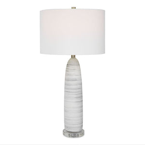 Uttermost Levadia Matte White Table Lamp