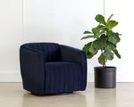 Garrison Swivel Lounge Chair - Abbington Navy