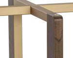 Rejane Dining Table Base - Gold  Raw Umber