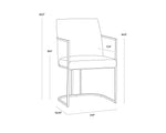 Rayla Dining Armchair - Belfast Oyster Shell