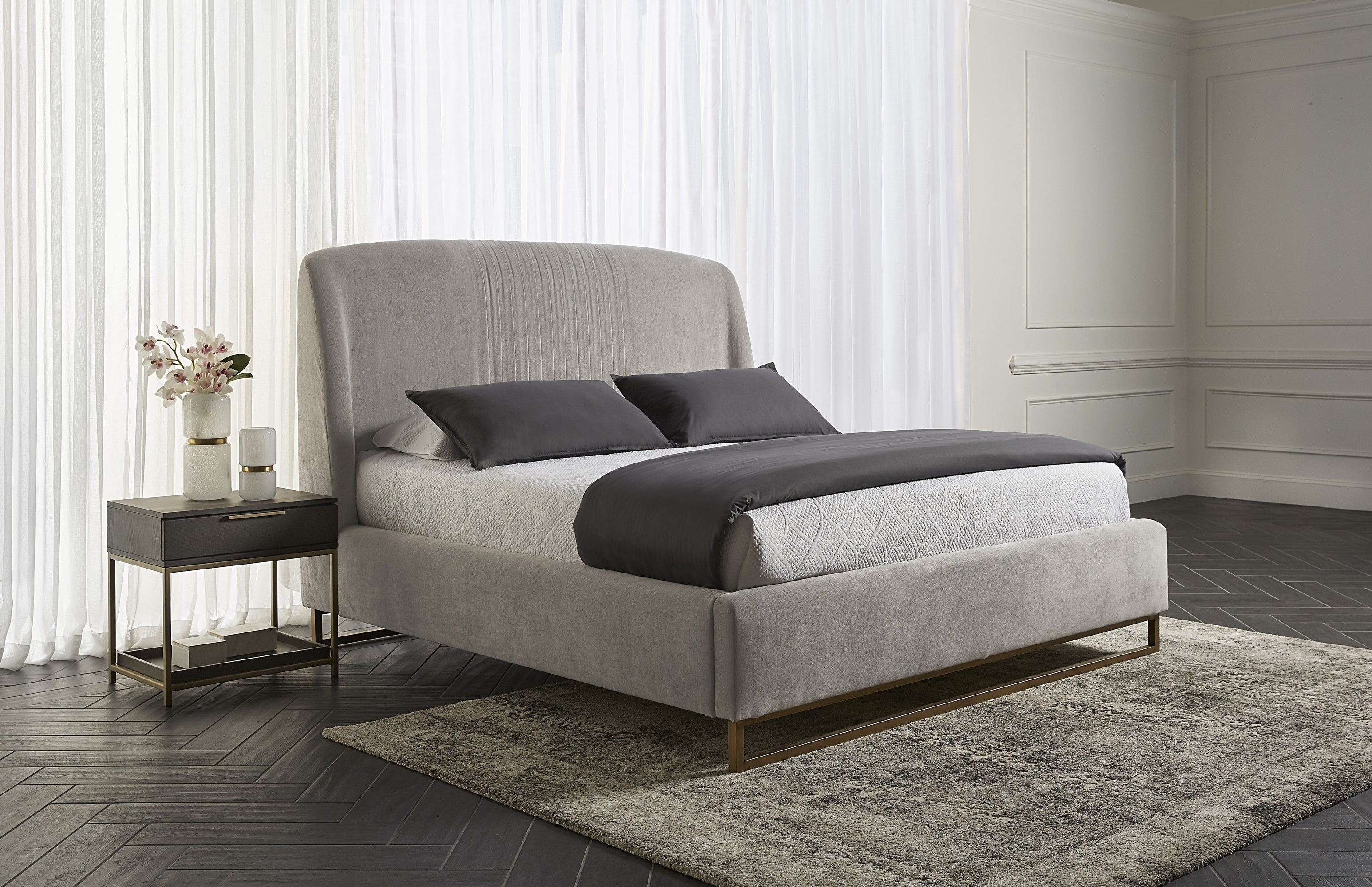 Nevin Bed - King  Polo Club Stone