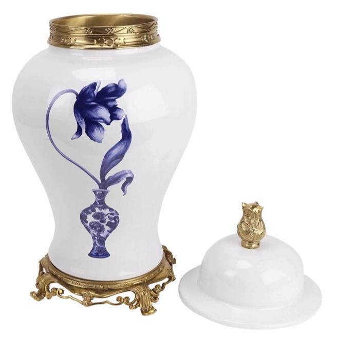 The Enchanted Home Tulip Ormolu Ginger Jar - Thumbnail 4