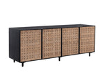 Omari Sideboard - Suede Light Tan Leather