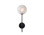 Izora Sconce - Black  Frosted