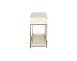 Rebel Console Table With Drawers - Champagne Gold  Cream