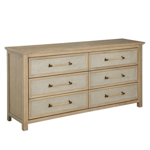Gabby - Astwood Mahogany Wood Dresser - 6 Drawers, Drift - SCH-176038