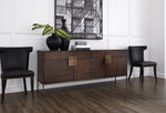 Jade Sideboard - Antique Brass  Dark Mango