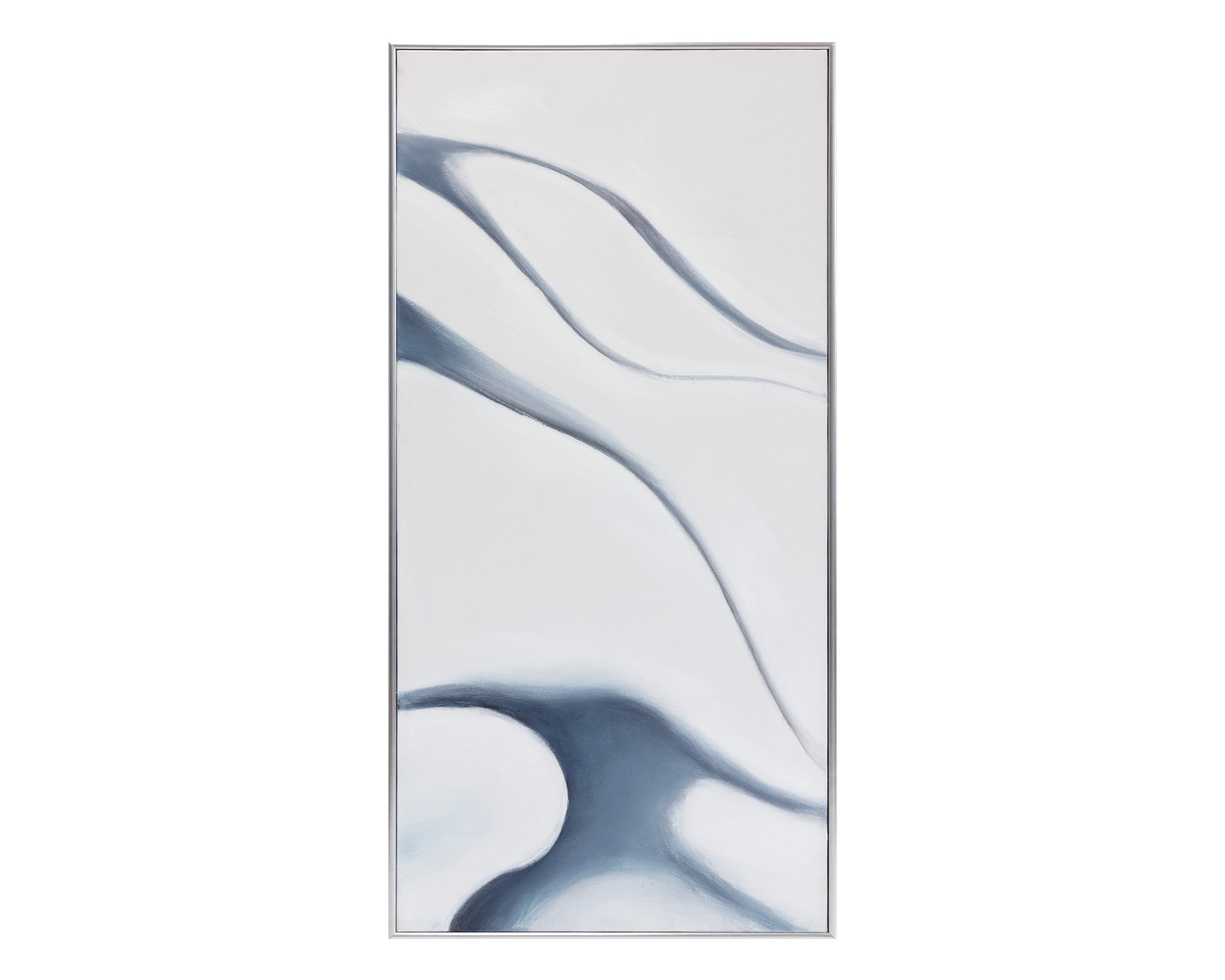 Meditation (Set Of 3) - 30" X 60"  Silver Floater Frame