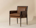 Mauti Dining Armchair - Brown  Shalimar Tobacco Leather