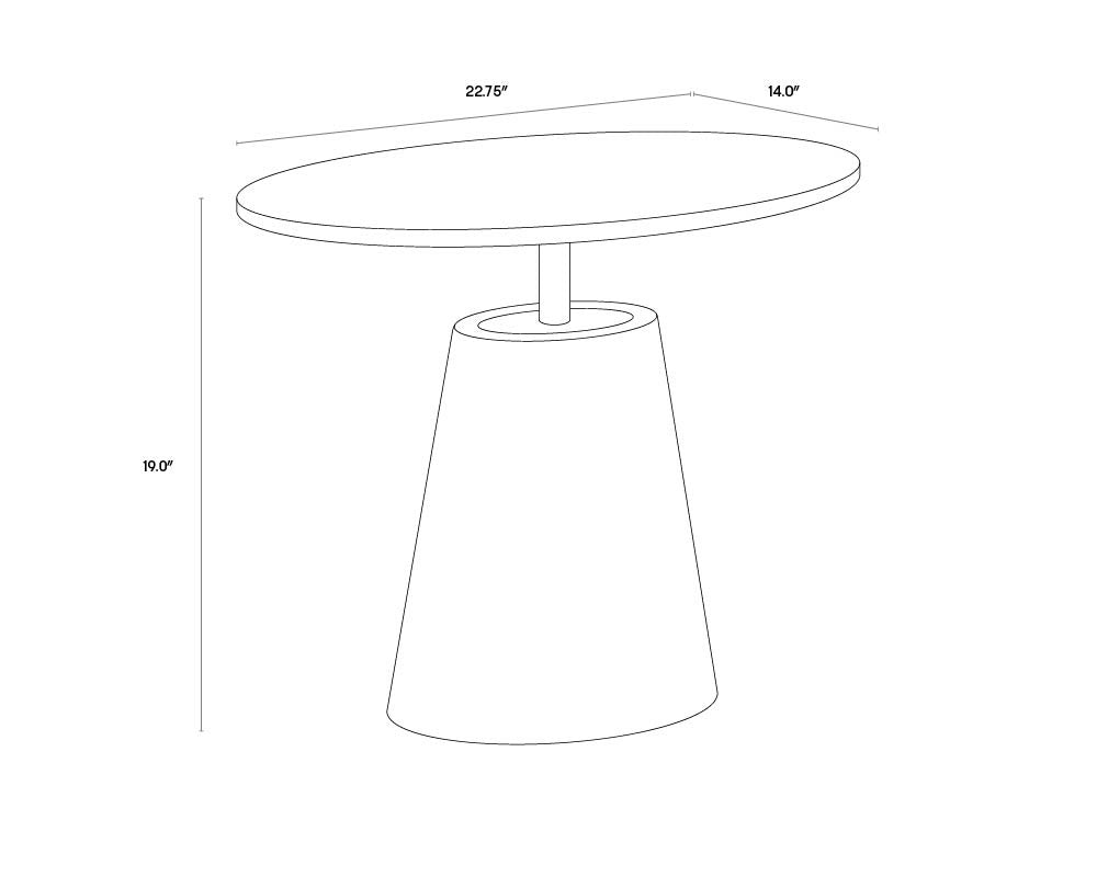 Kadin Side Table - Grey