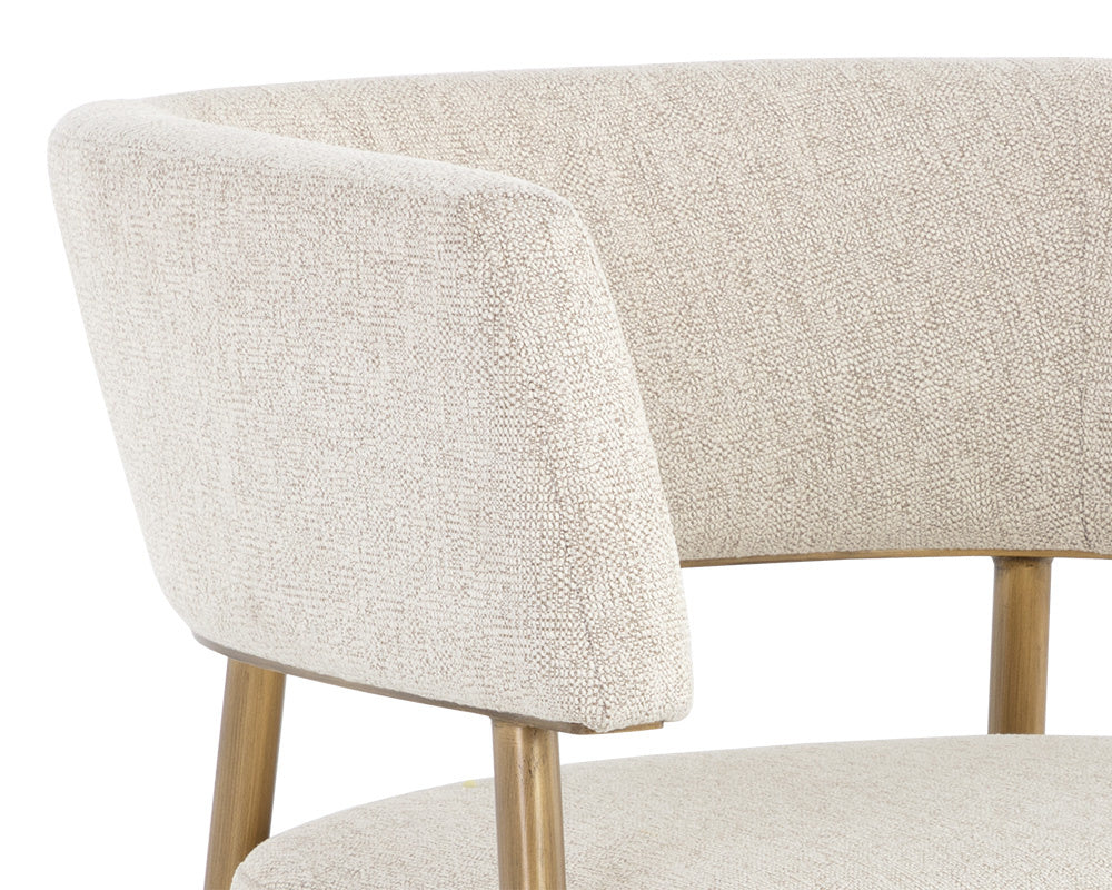 Maestro Lounge Chair - Dove Cream