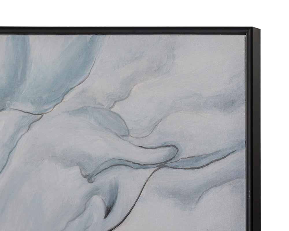 Glacial Rock - 48" X 72"  Black Floater Frame