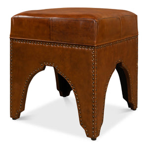 Sarreid Ltd Giuseppe Footstool Light Brown - 30915