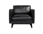 Rogers Armchair - Cortina Black Leather