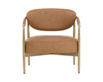 Heloise Lounge Chair - Milliken Cognac