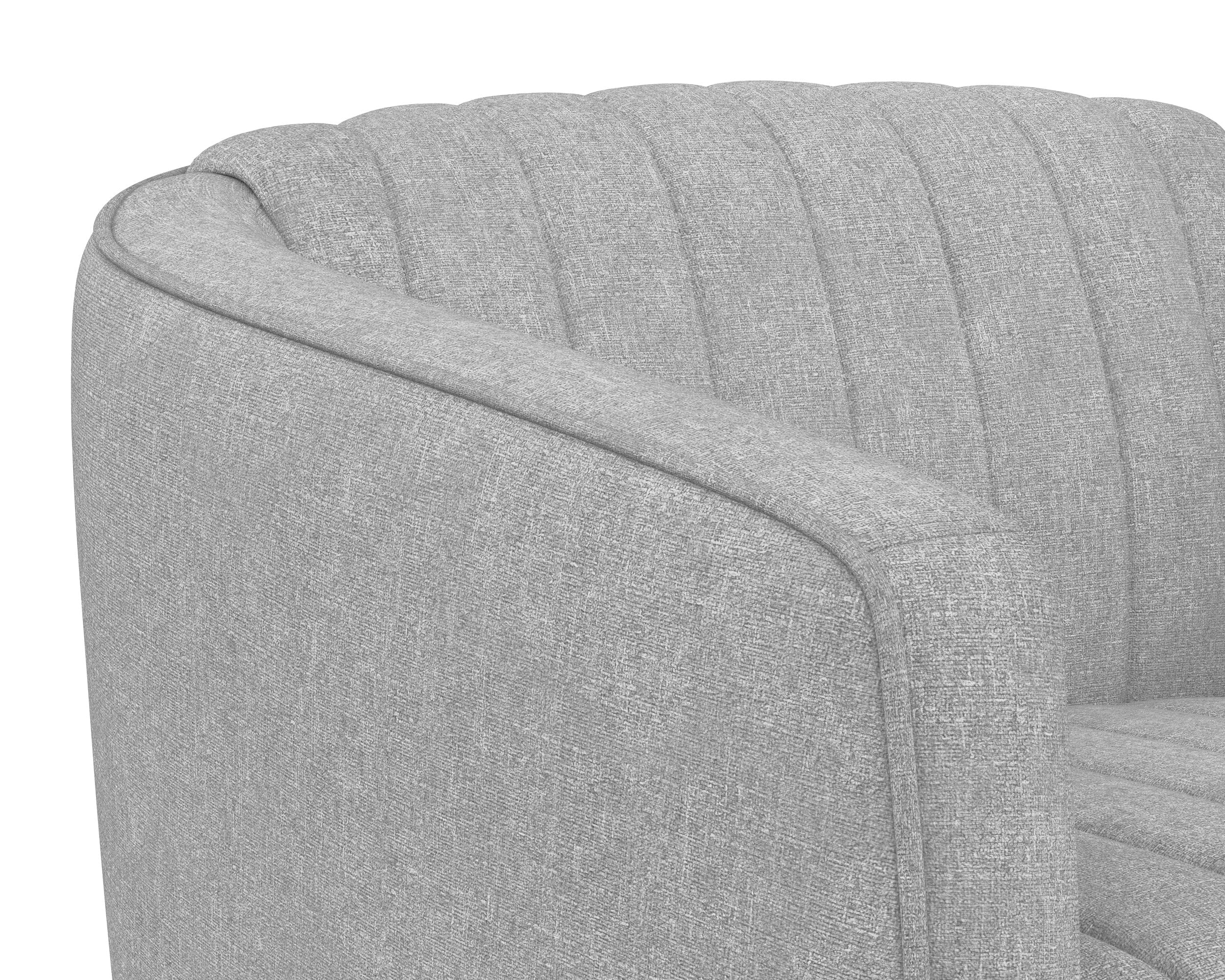 Garrison Swivel Lounge Chair - Liv Dove