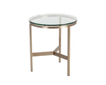 Flato End Table - Antique Brass