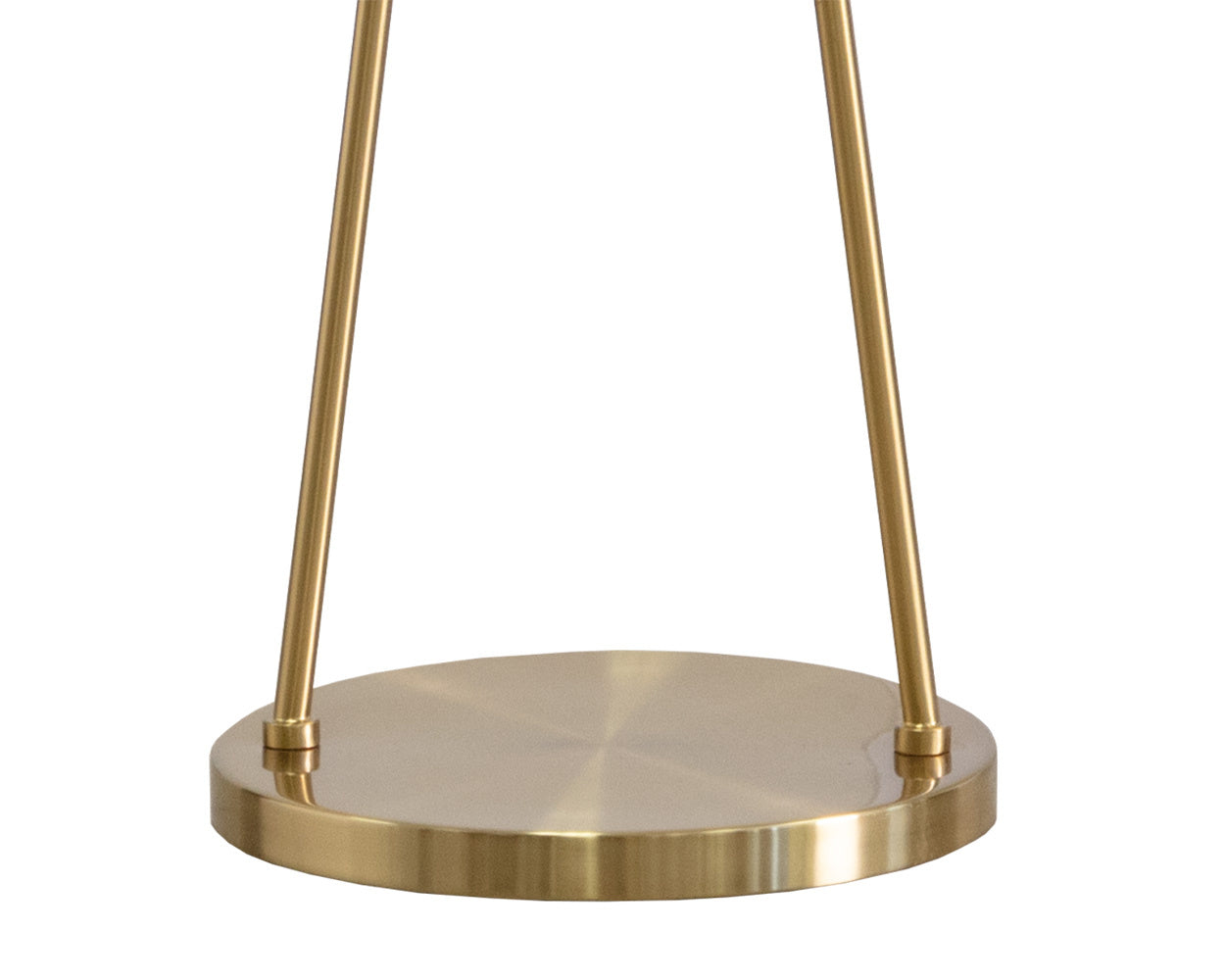 Faven Floor Lamp - Brass  White