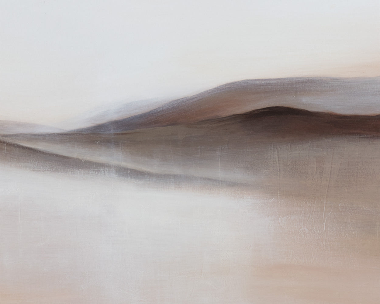 Desert Sands - 72" X 30"  Gold Floater Frame