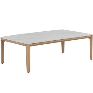 Summer Classics - Palma Aluminum Rectangle Outdoor Nesting Coffee Table - Natural - 1504143