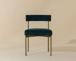 Seneca Dining Chair - Antique Brass  Danny Teal