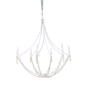 Gabby - Nakita Metal Plaster White Coral White Coastal Chandelier - SCH-170050