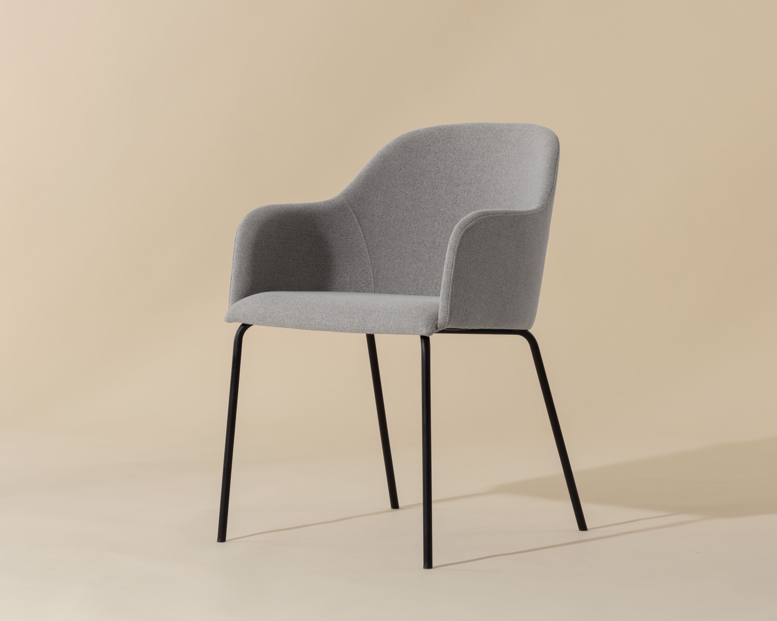 Hensley Dining Armchair - Mina Warm Grey