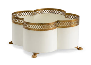 Chelsea House Tracery Cachepot - Cream (Sm) - 382899