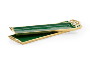 Chelsea House Emerald Enamel Trays (S2) - 384066
