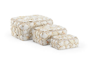 Chelsea House White Shell Boxes (S3) - 384162