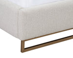 Nevin Bed - King  Dove Cream