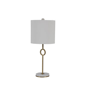 Gabby - Kerry Stone Metal Matte Antique Brass Table Lamp - SCH-192163
