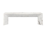 Nomad Bench - Marble Look  White
