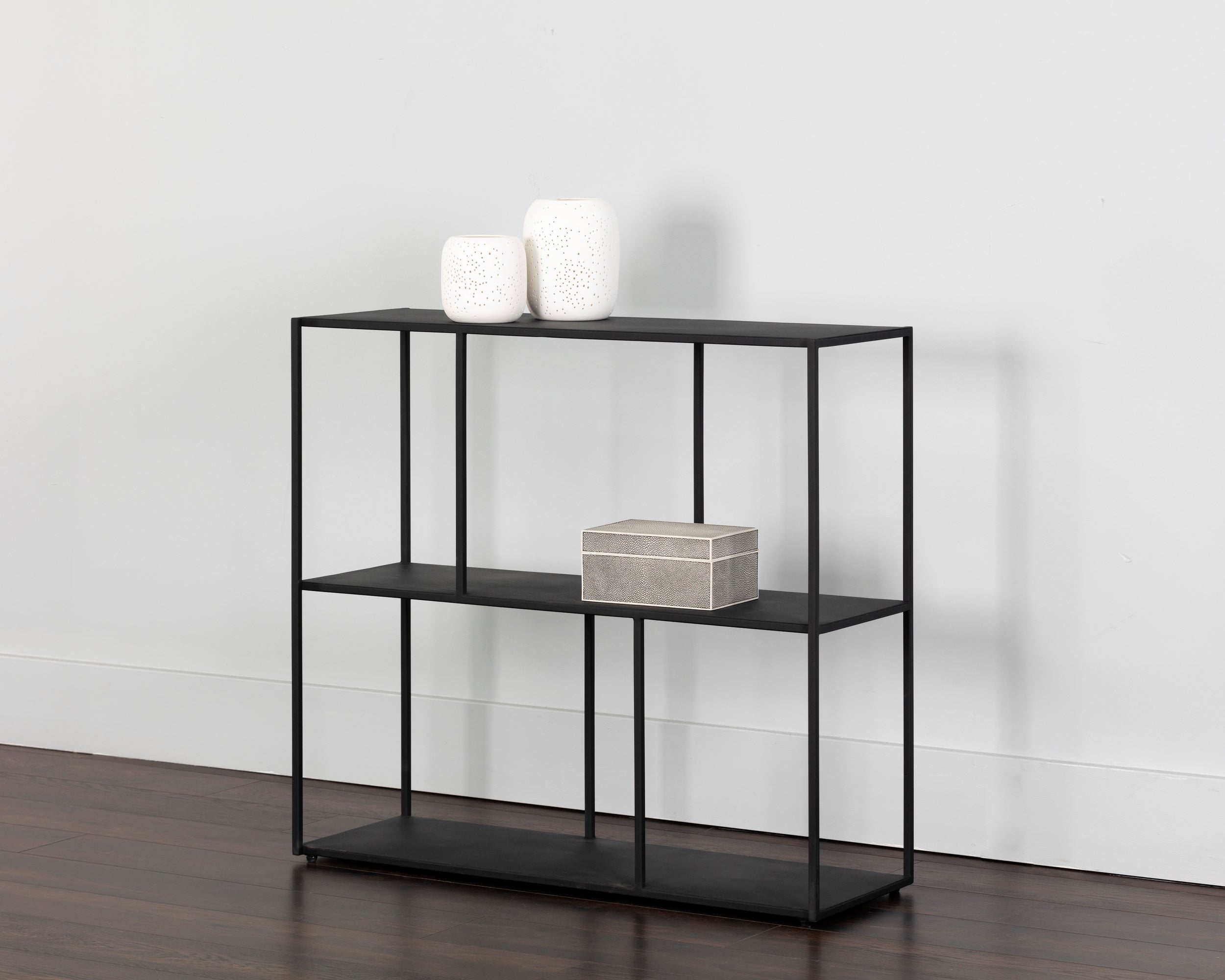 Eiffel Low Bookcase - Medium  Black