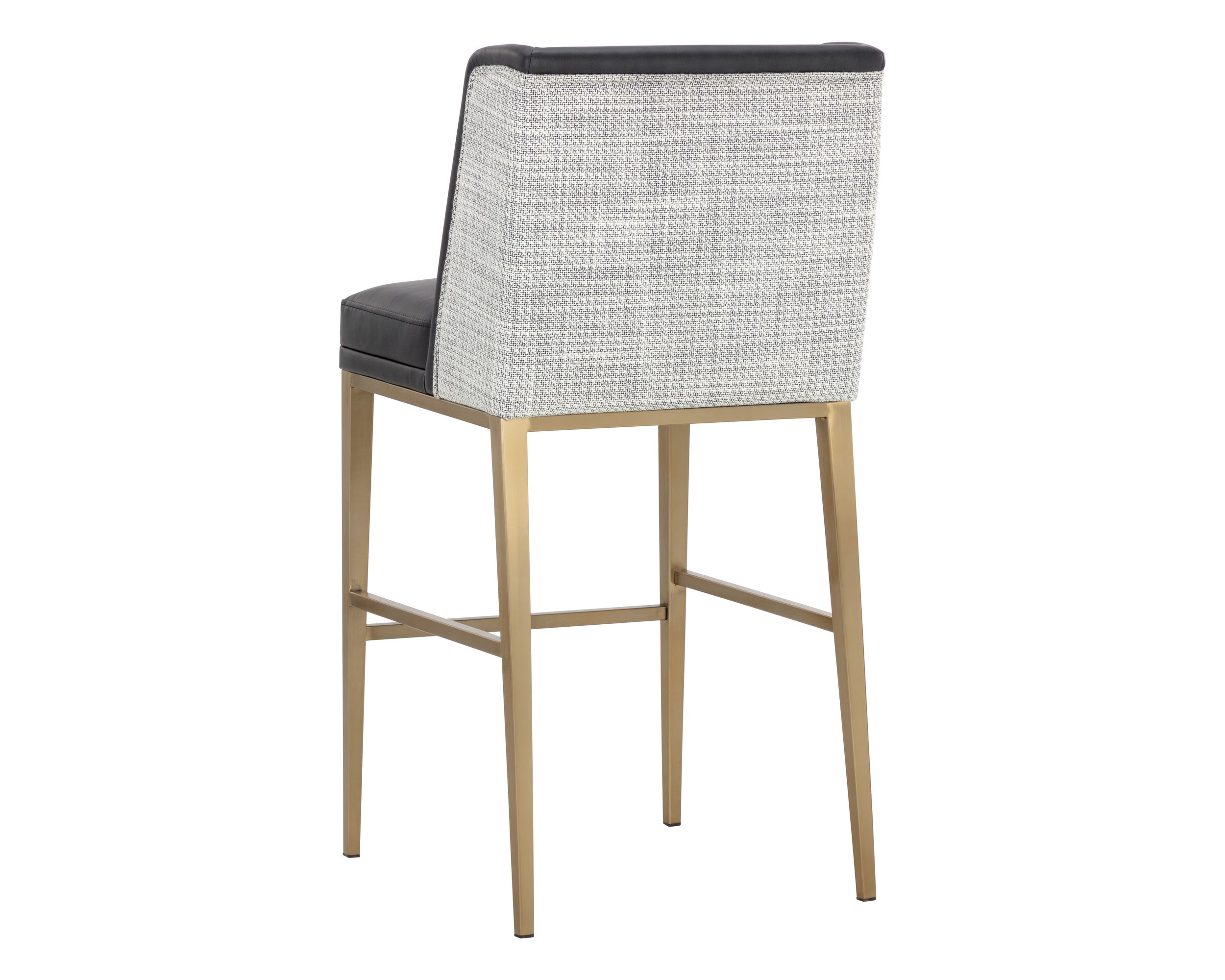 Joplin Barstool - Milliken Charcoal / Vera White Pepper