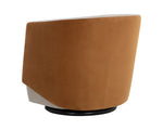Sarina Swivel Lounge Chair - Meg Taupe / Meg Gold