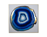 Blue Agate - 48" X 48"  Gold Frame