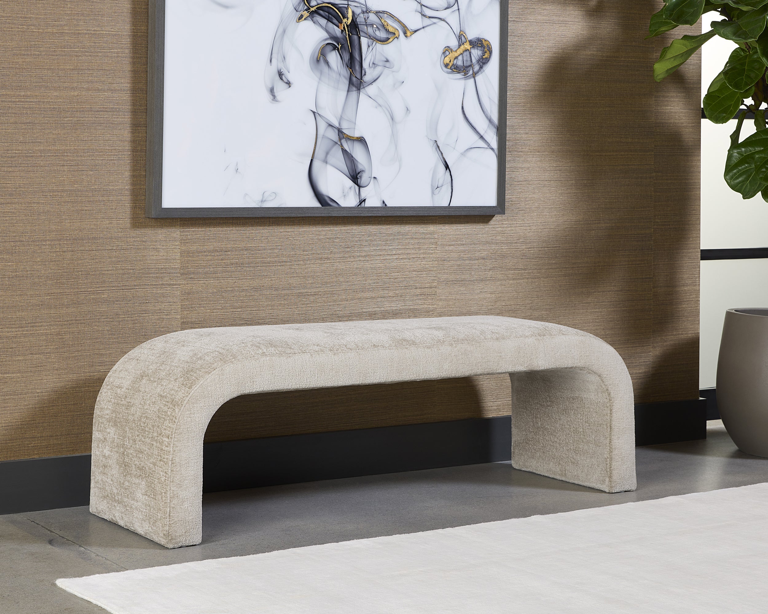 Nahara Bench - Bergen Taupe
