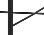 Riz Stool - Black Leather