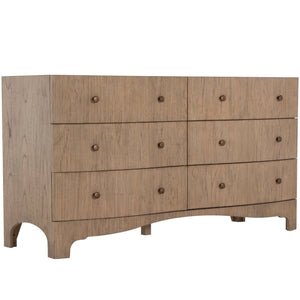 Gabby - Princeton Mindi Wood Modern Dresser - 6 Drawers, Blonde Natural - SCH-175632