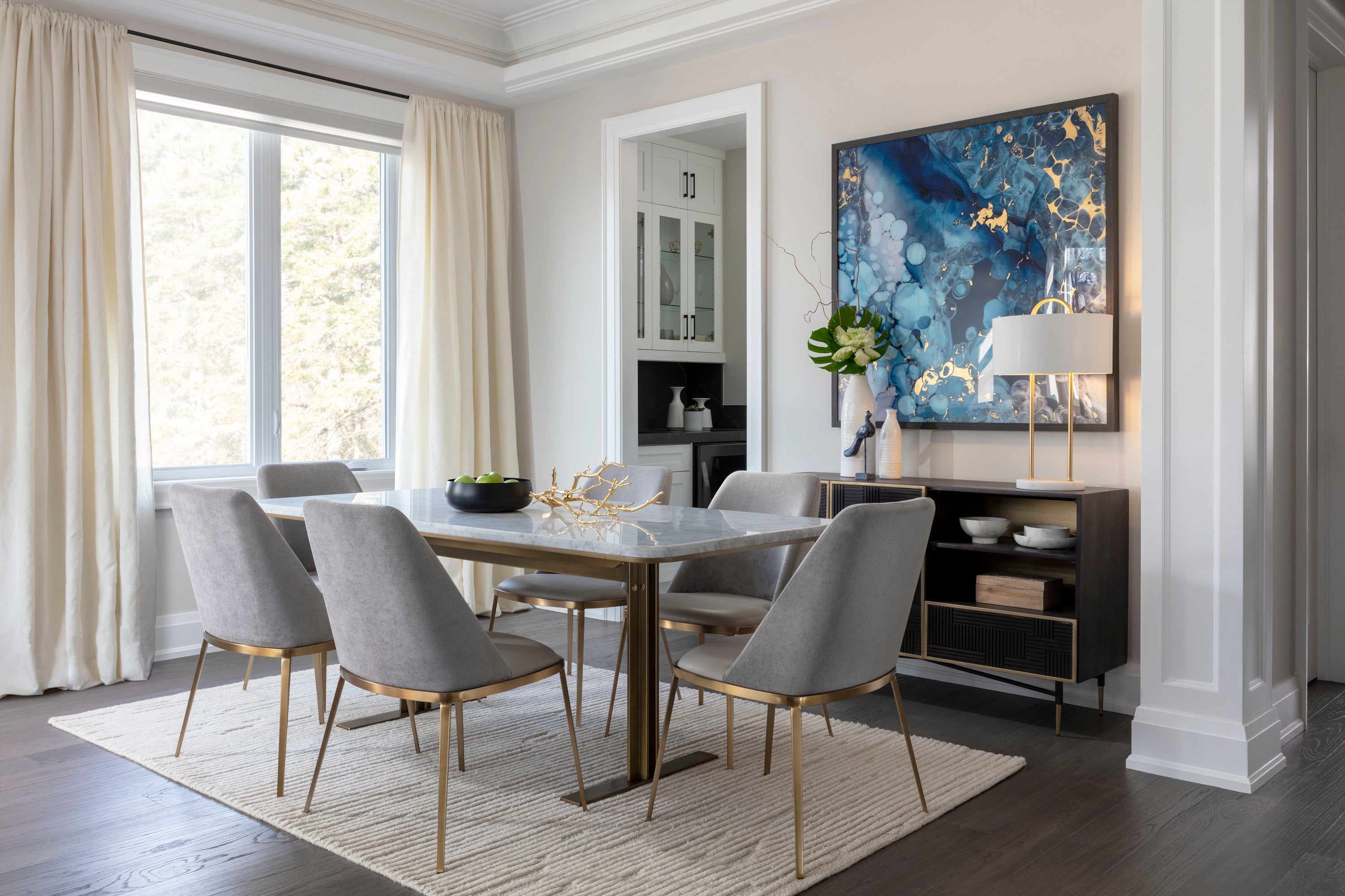 Dover Dining Chair - Napa Stone / Polo Club Stone