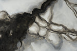 Smoke Screen - 72" X 48"  Black Floater Frame