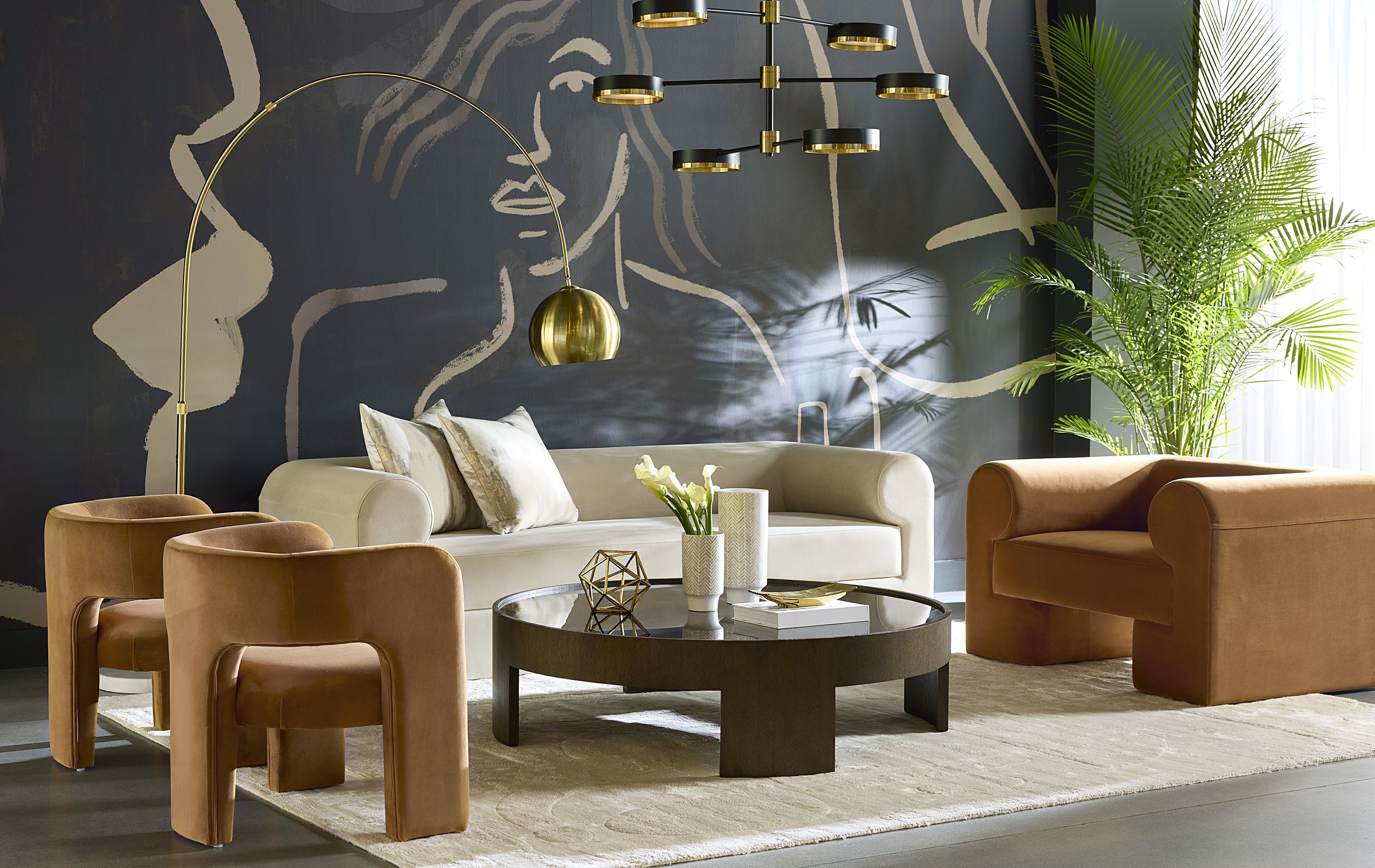 Ionic Armchair - Meg Gold