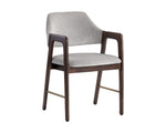 Milton Dining Armchair - Smoke Acacia  Polo Club Stone