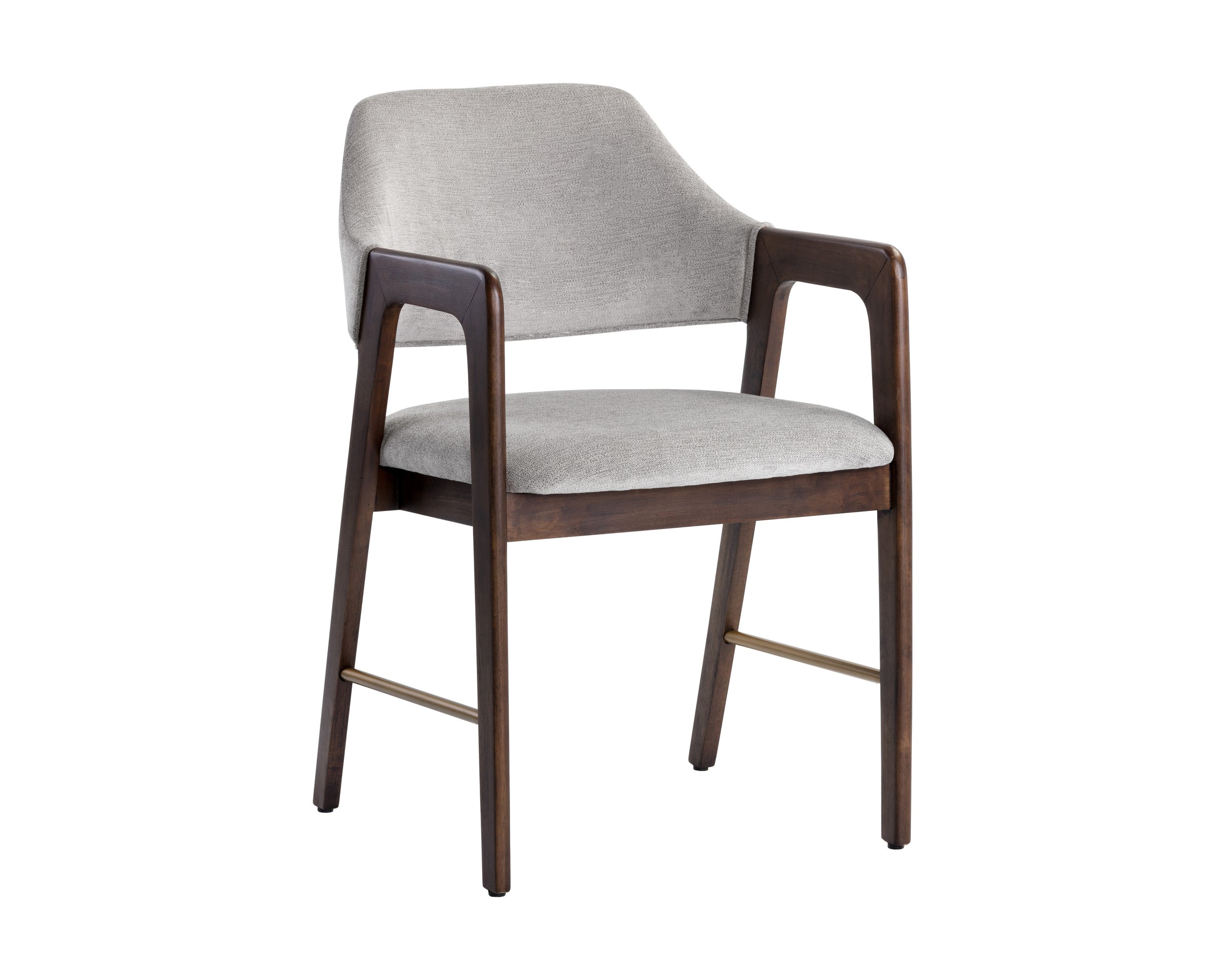 Milton Dining Armchair - Smoke Acacia  Polo Club Stone